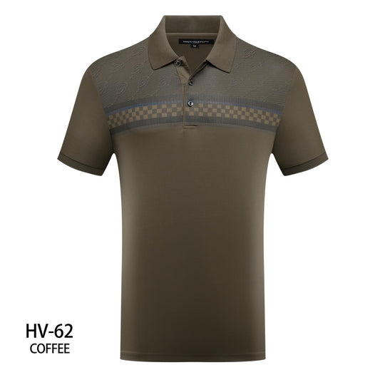 Playera Para Hombre Marca Huggo Valentino HV-62 Coffee