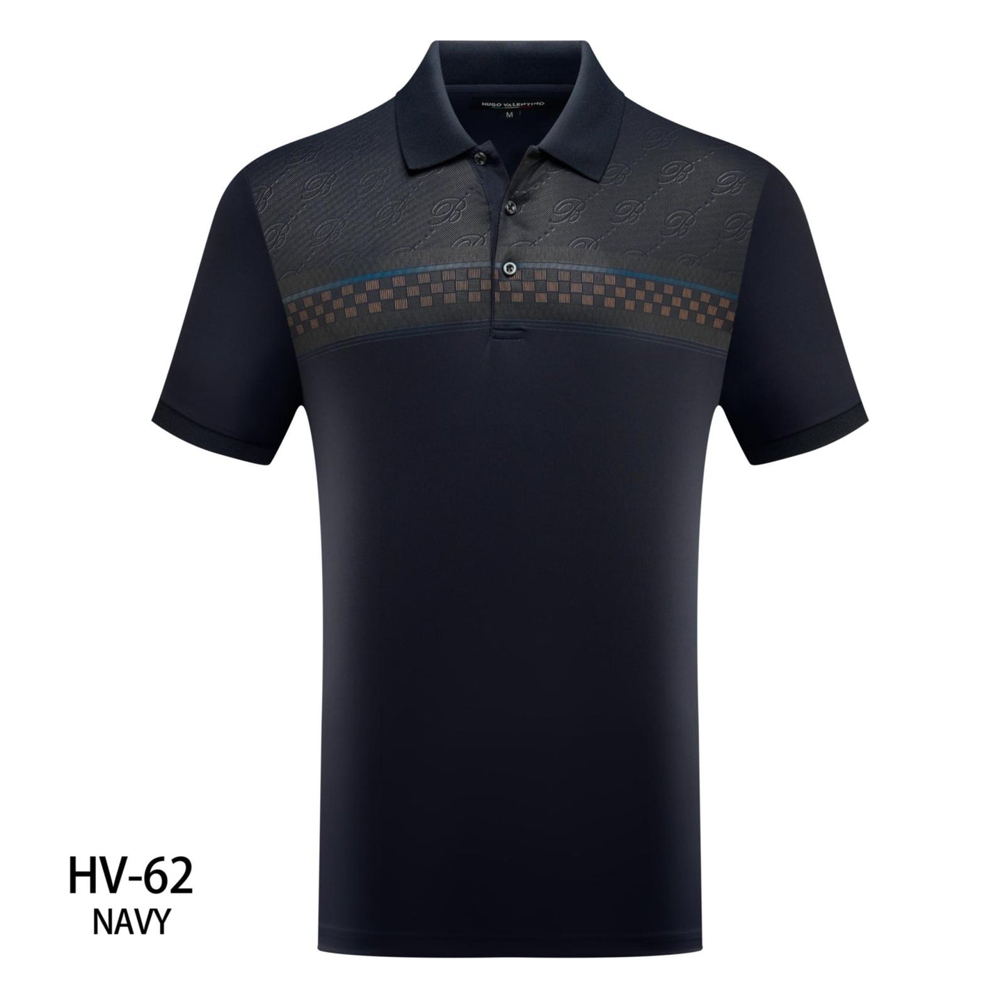 Playera Para Hombre Marca Huggo Valentino HV-62 Navy