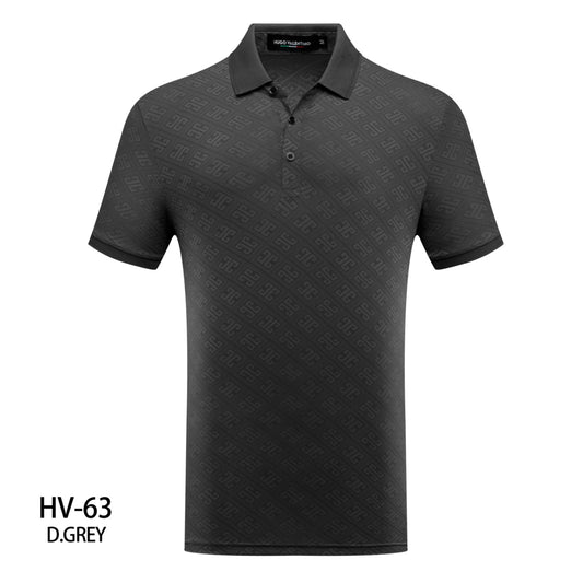 Playera Para Hombre Marca Huggo Valentino HV-63 D Grey