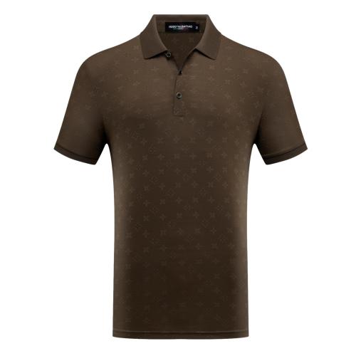 Playera Para Hombre Marca Huggo Valentino HV-64 Coffee