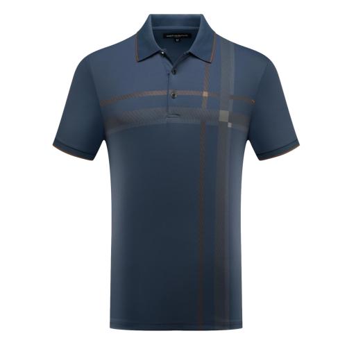 Playera Para Hombre Marca Huggo Valentino HV-66 Blue