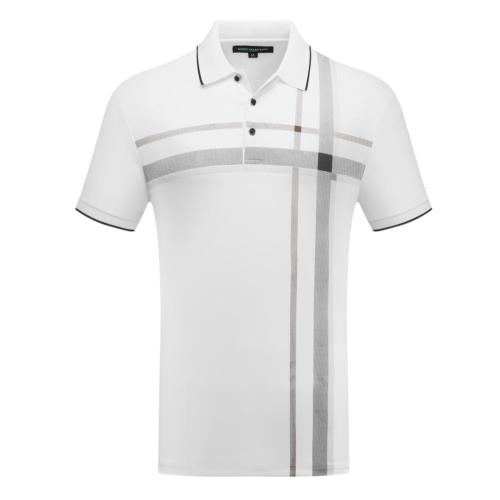 Playera Para Hombre Marca Huggo Valentino HV-66 White