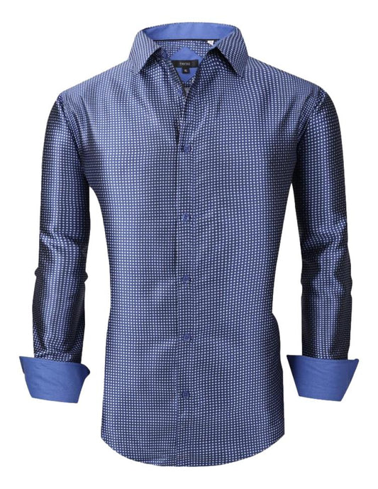 Camisa Para Hombre Marca Pavini LS019016-15 NAVY