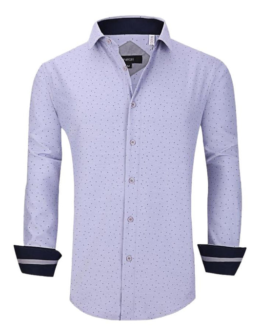 Camisa Para Hombre Marca Pavini LS021002-09 GRIS