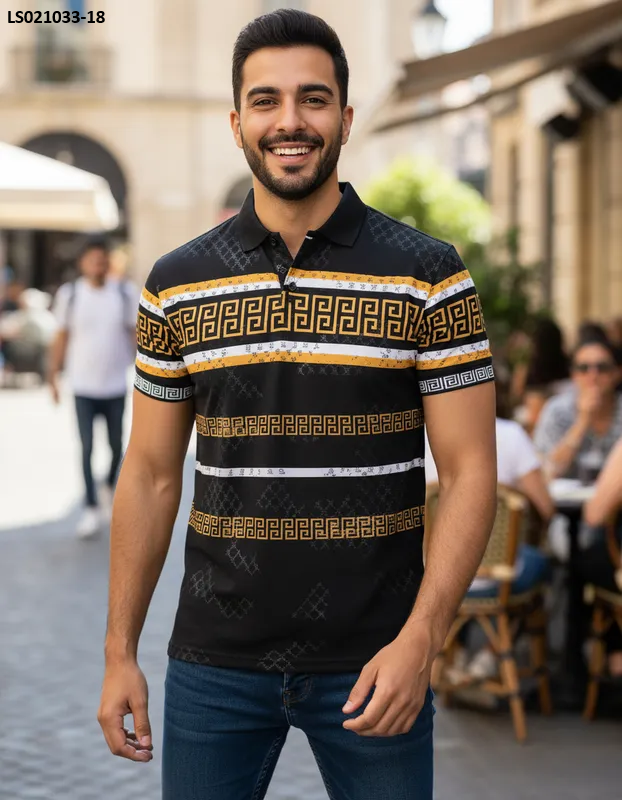 Playera Para Hombre Marca Pavini LS021033-18