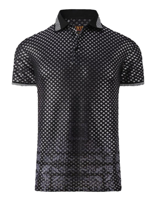 Playera Para Hombre Marca Pavini LS021033-22 Black