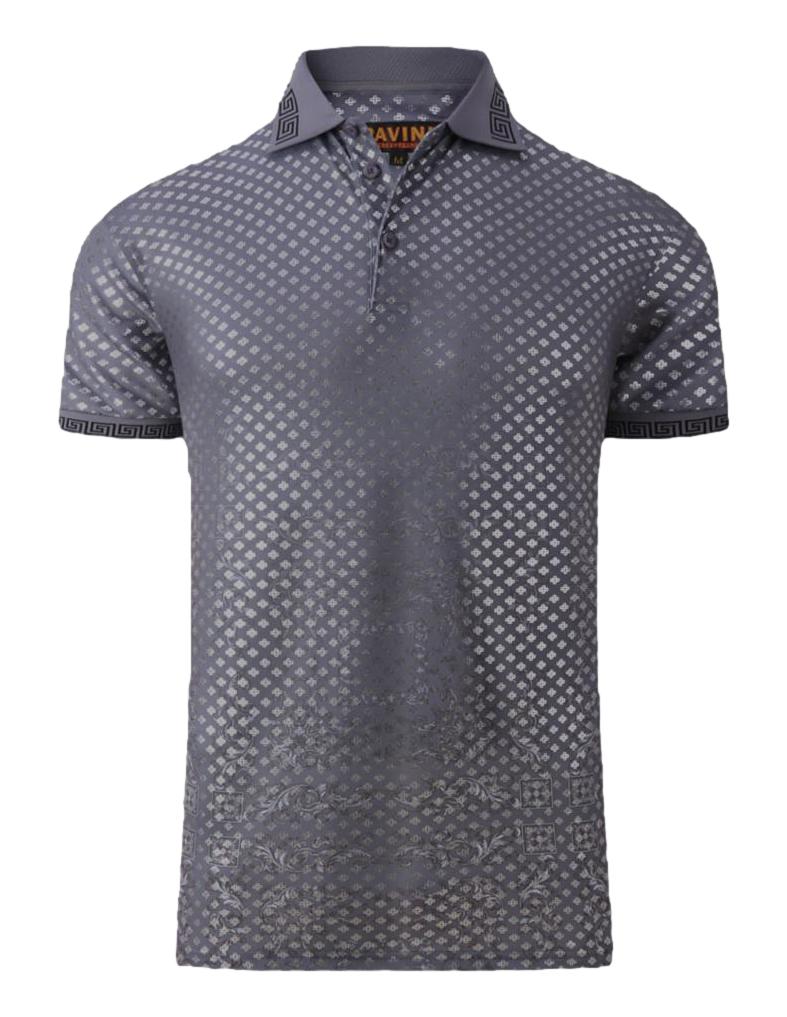 Playera Para Hombre Marca Pavini LS021033-25 Gris