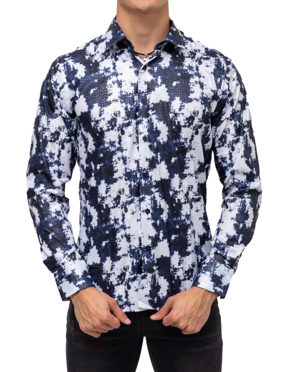 Camisa para Hombre Marca BENZINY LS5038 NAVY