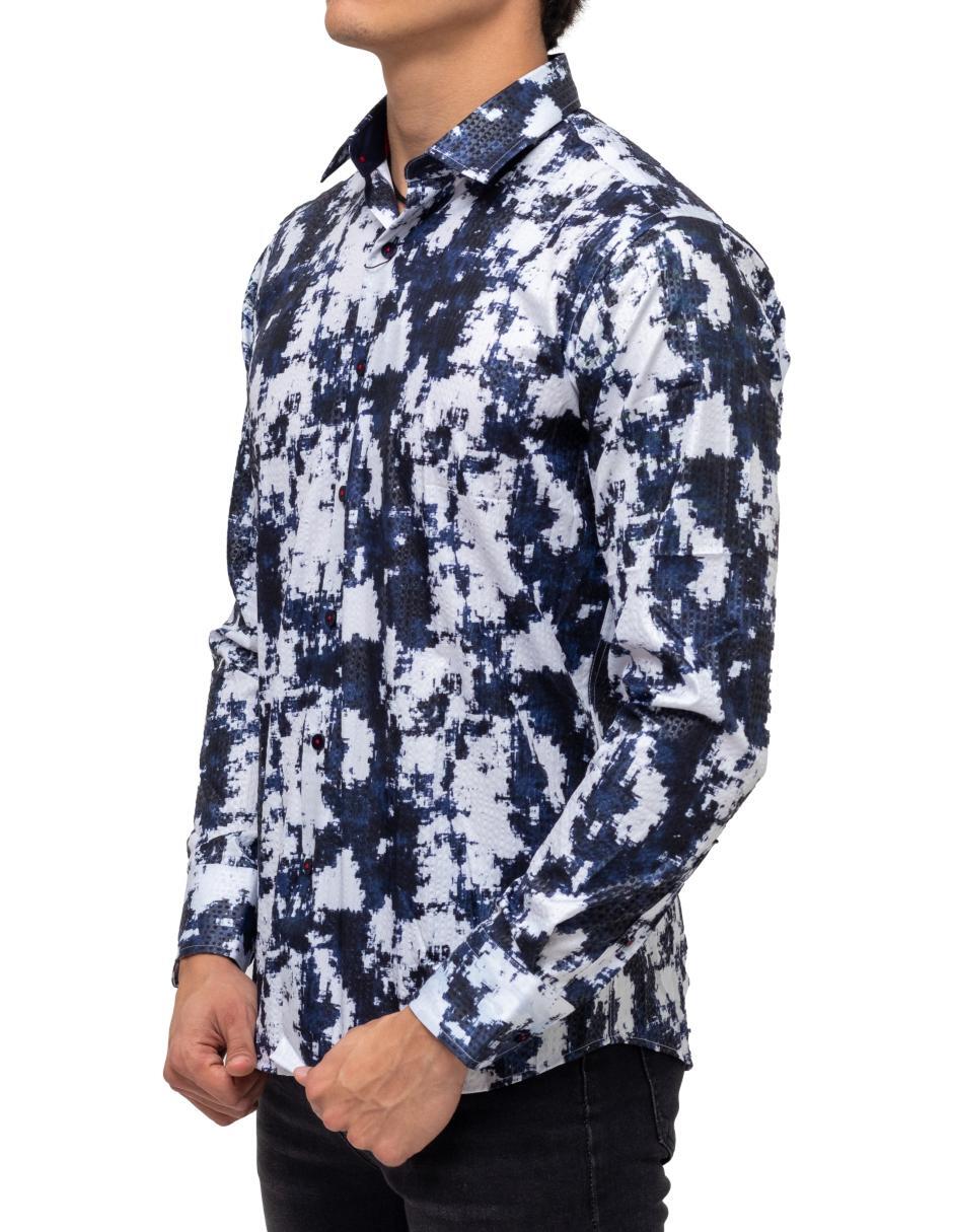 Camisa para Hombre Marca BENZINY LS5038 NAVY