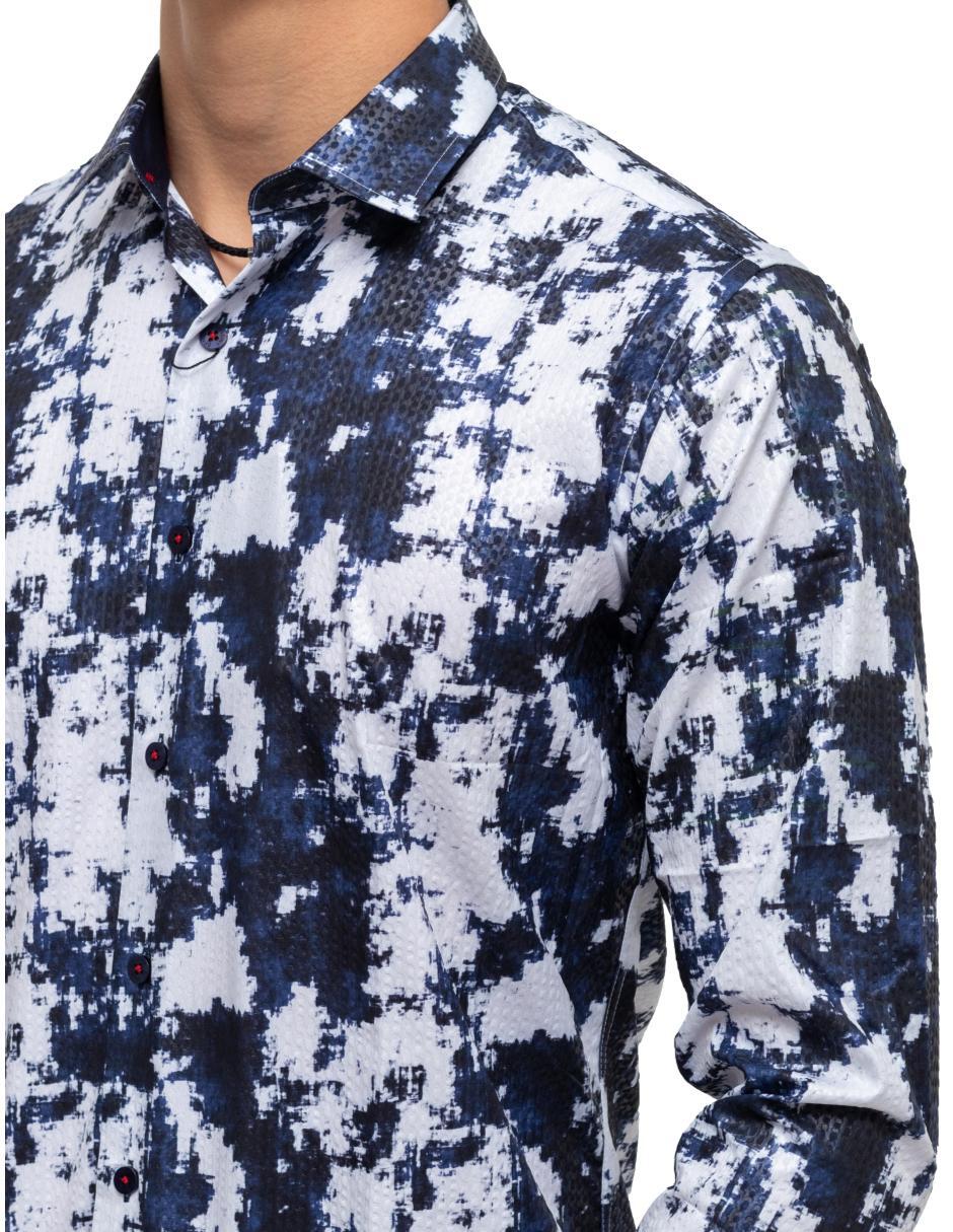 Camisa para Hombre Marca BENZINY LS5038 NAVY