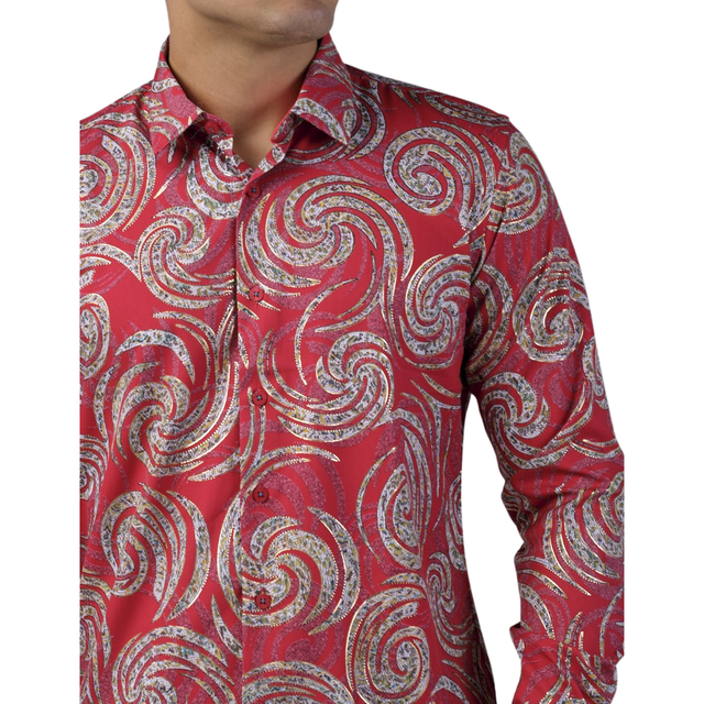 Camisa para Hombre marca Benziny LS5057-RED