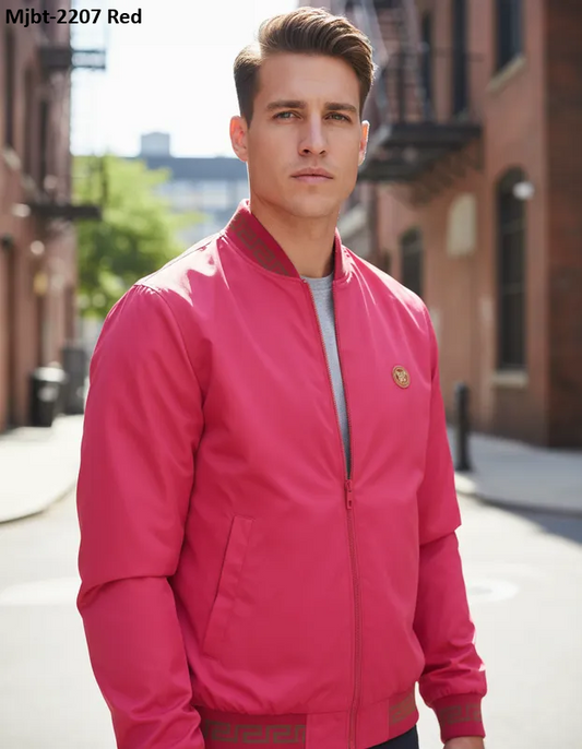 Chamarra Para Hombre Marca Moderno MJBT-2207 Red