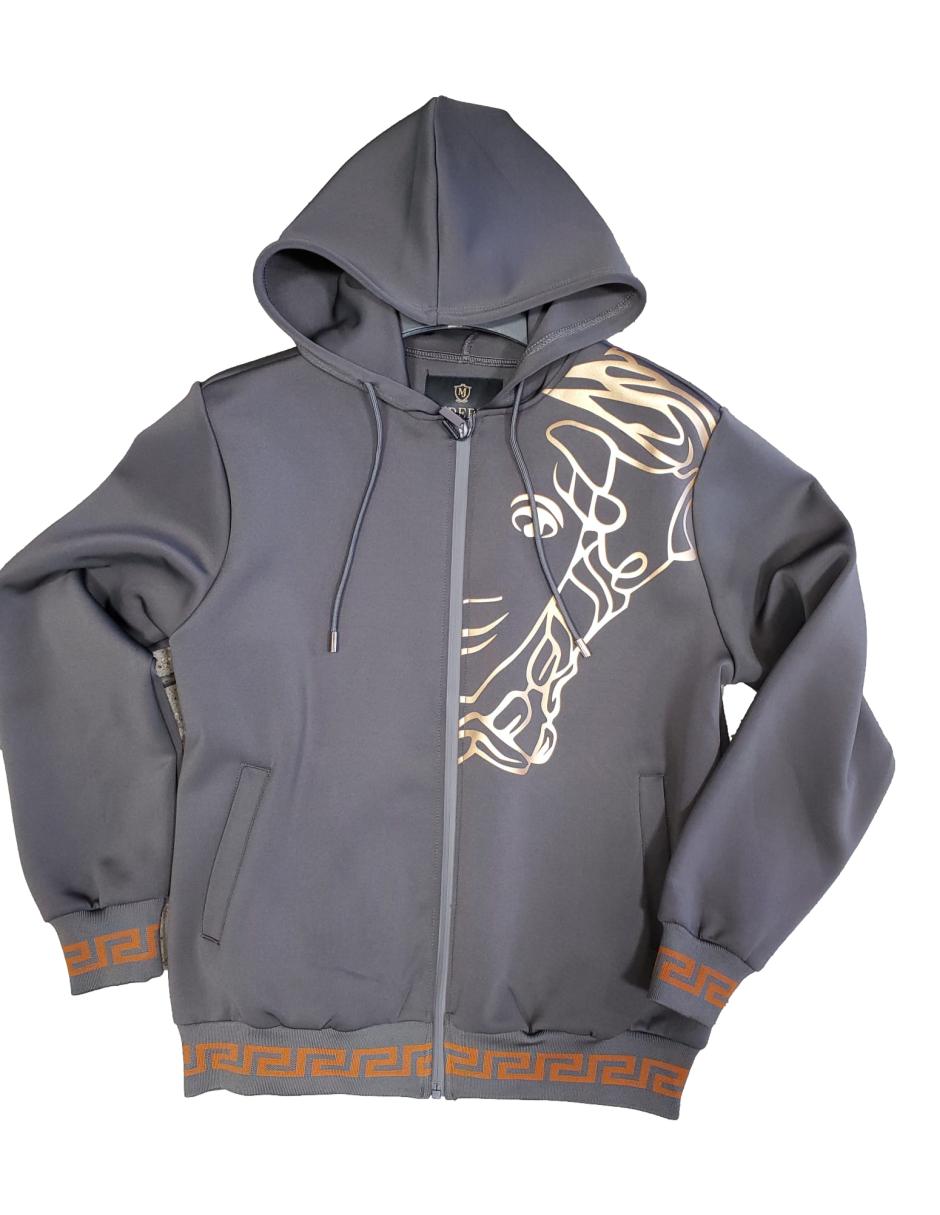 Sudadera Para Hombre Marca Moderno MJHD-2204 CHARCOAL