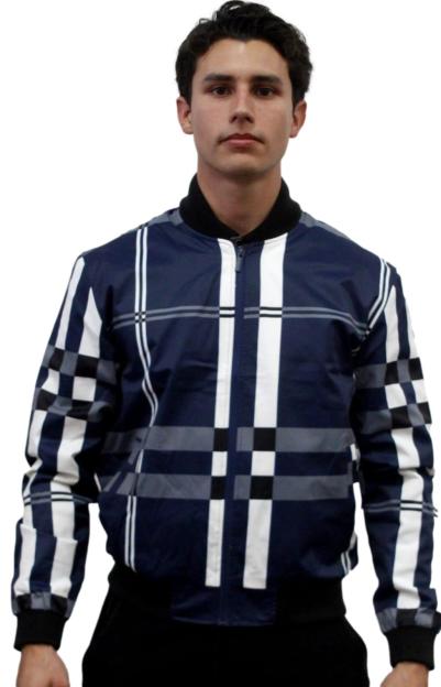 Chamarra Para Hombre Marca Moderno MJJT-6013 Navy