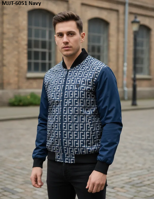 Chamarra Para Hombre Marca Moderno MJJT-6051 Navy