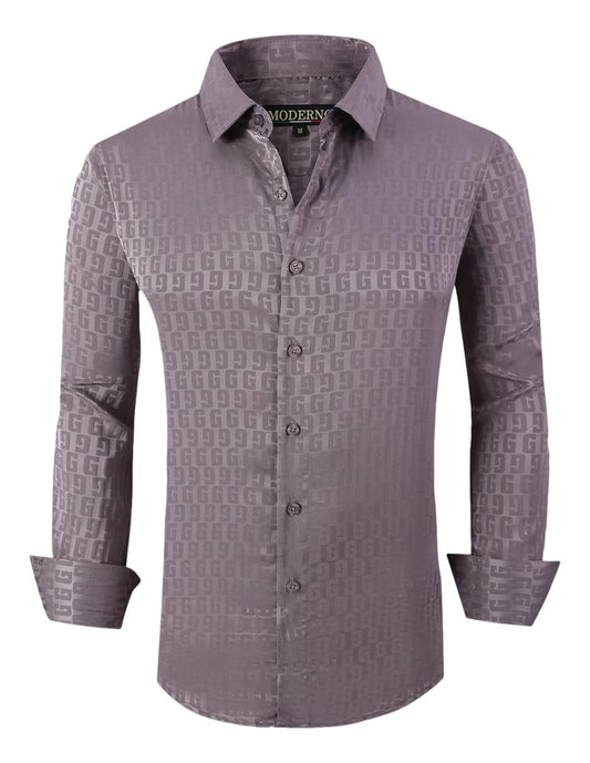 Camisa Para Hombre marca Moderno MJLS-601-GREY