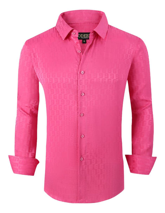 Camisa para Hombre Marca Moderno MJLS-601-PINK