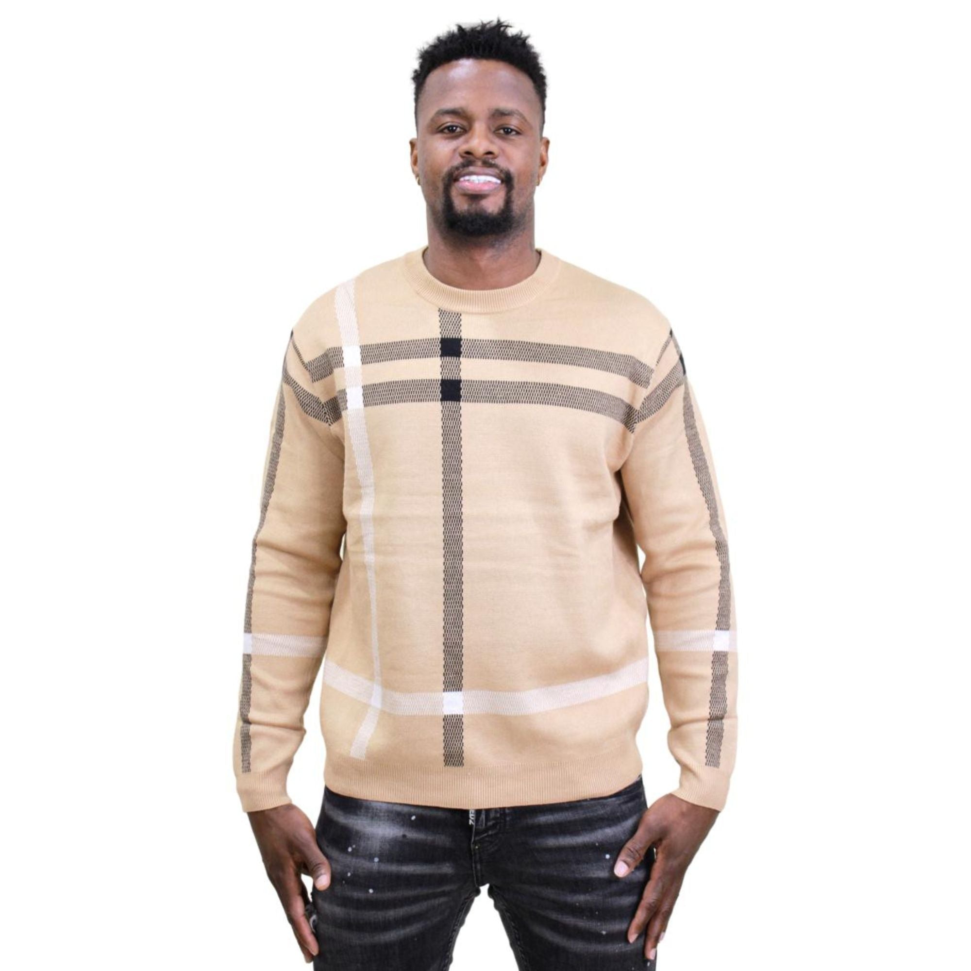 Sueter Moderno Unisex Modelo MJSW-2205 KHAKI