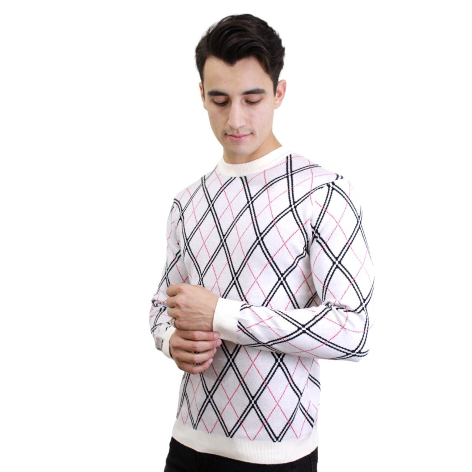 Sueter Moderno Unisex Modelo MJSW-2218 WHITE