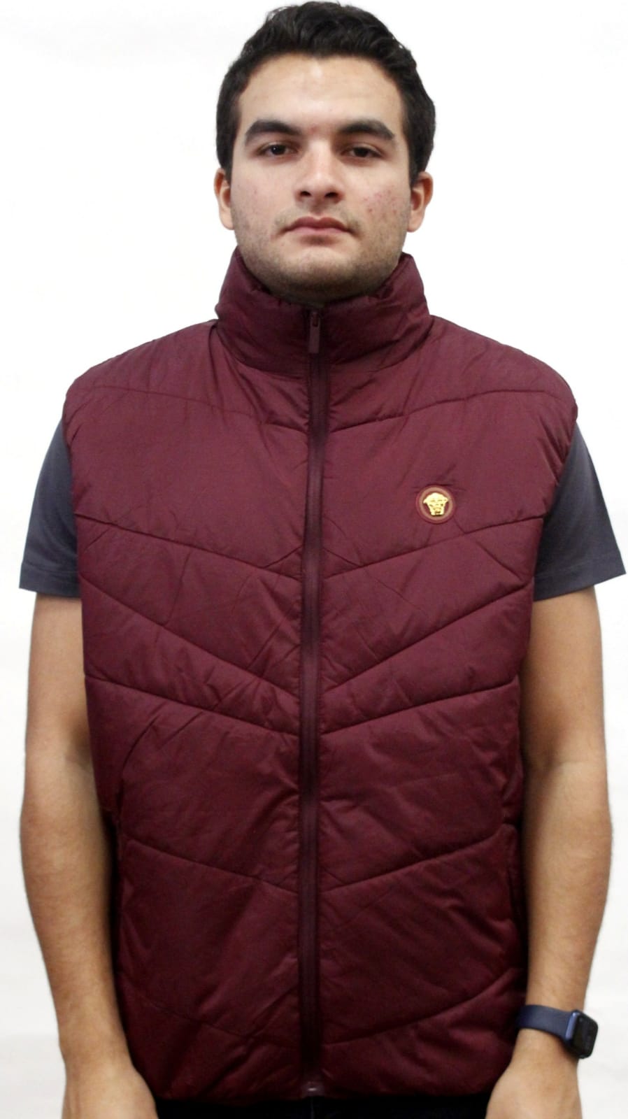 Chaleco Para Hombre Marca Moderno MJVT-7005 Burgundy