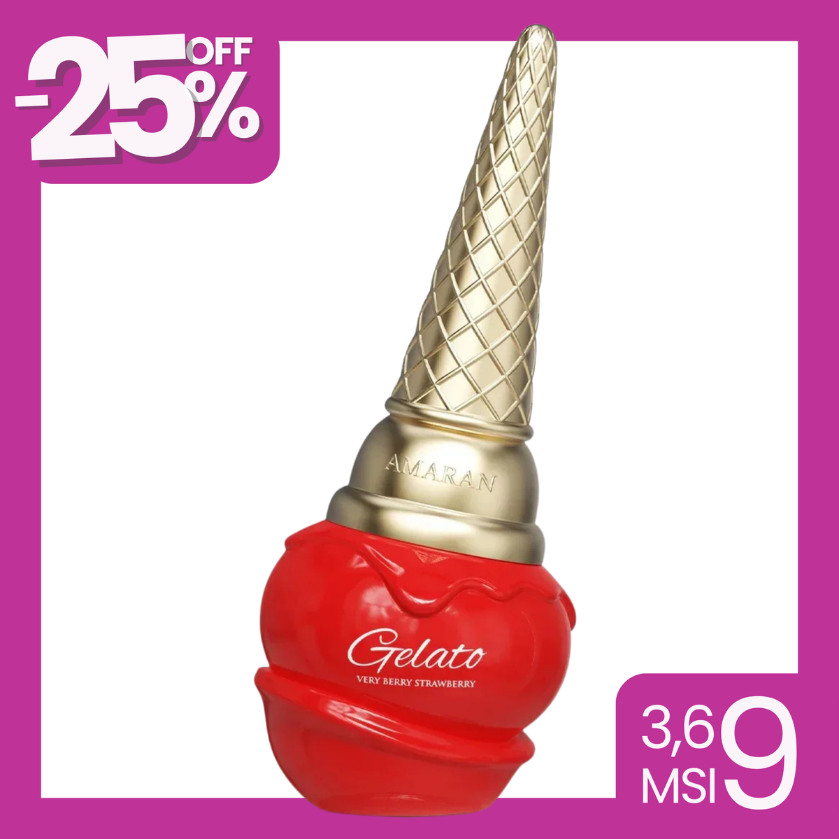 Perfume Amaran Gelato Very Berry Strawberry 100ml EDP