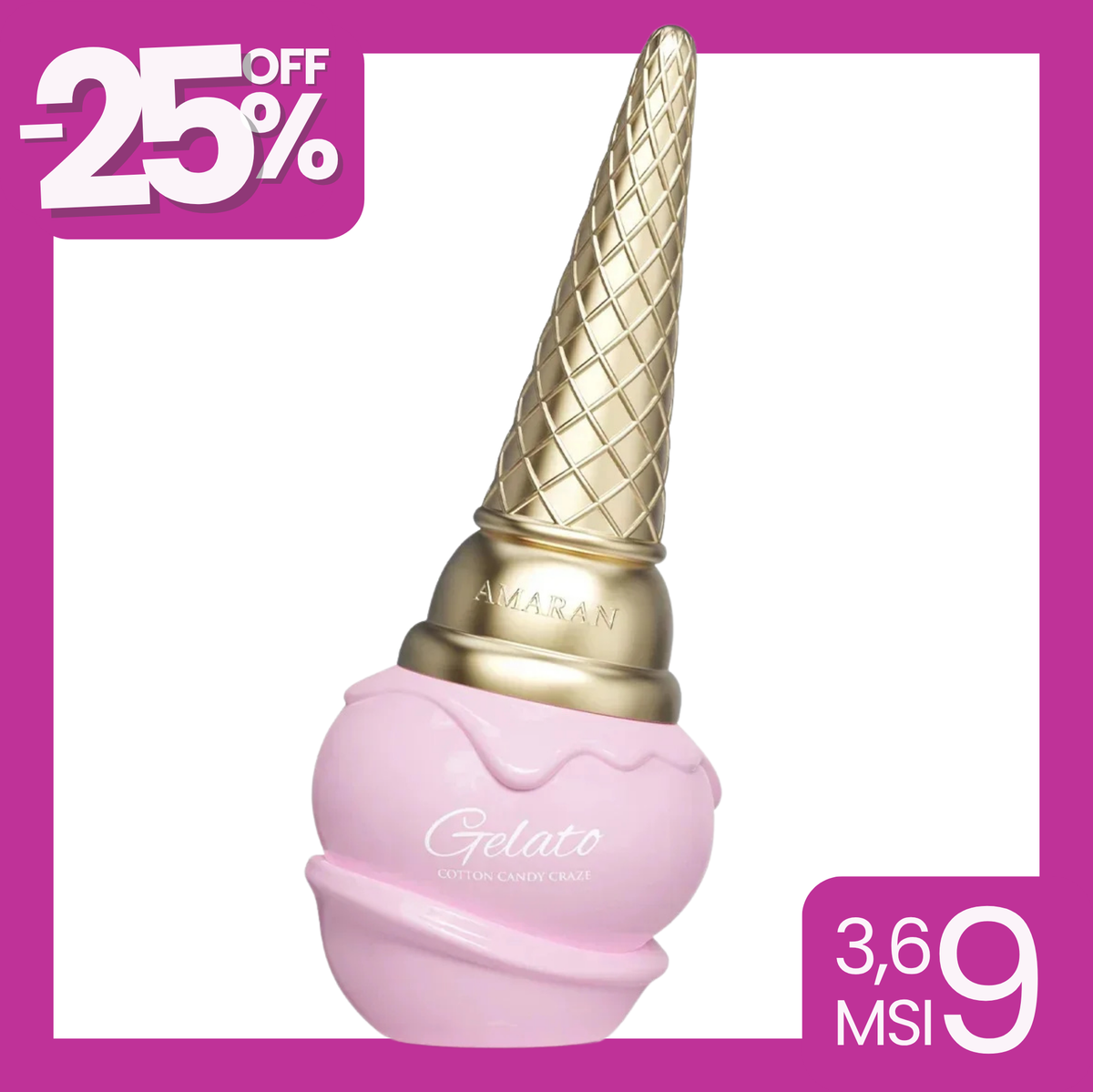 Perfume Amaran Gelato Cotton Candy Craze 100ml EDP