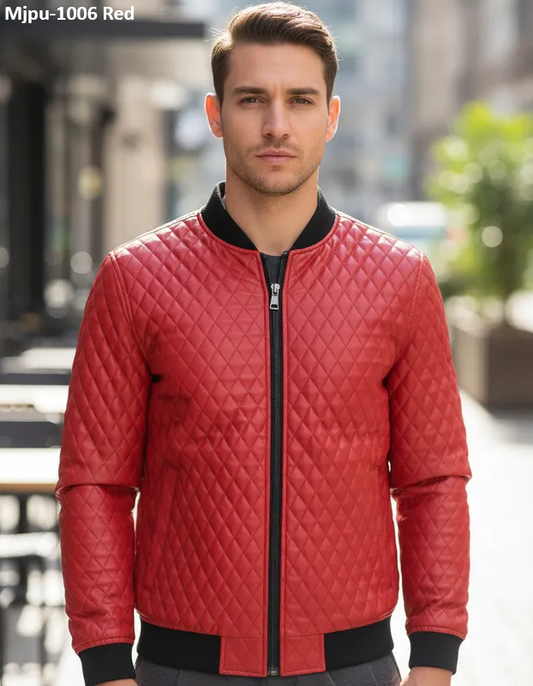 Chamarra Para Hombre Marca Moderno MJPU-1006 Red