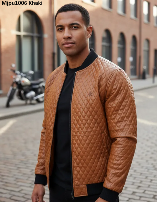 Chamarra Para Hombre Marca Moderno MJPU-1006 Khaki