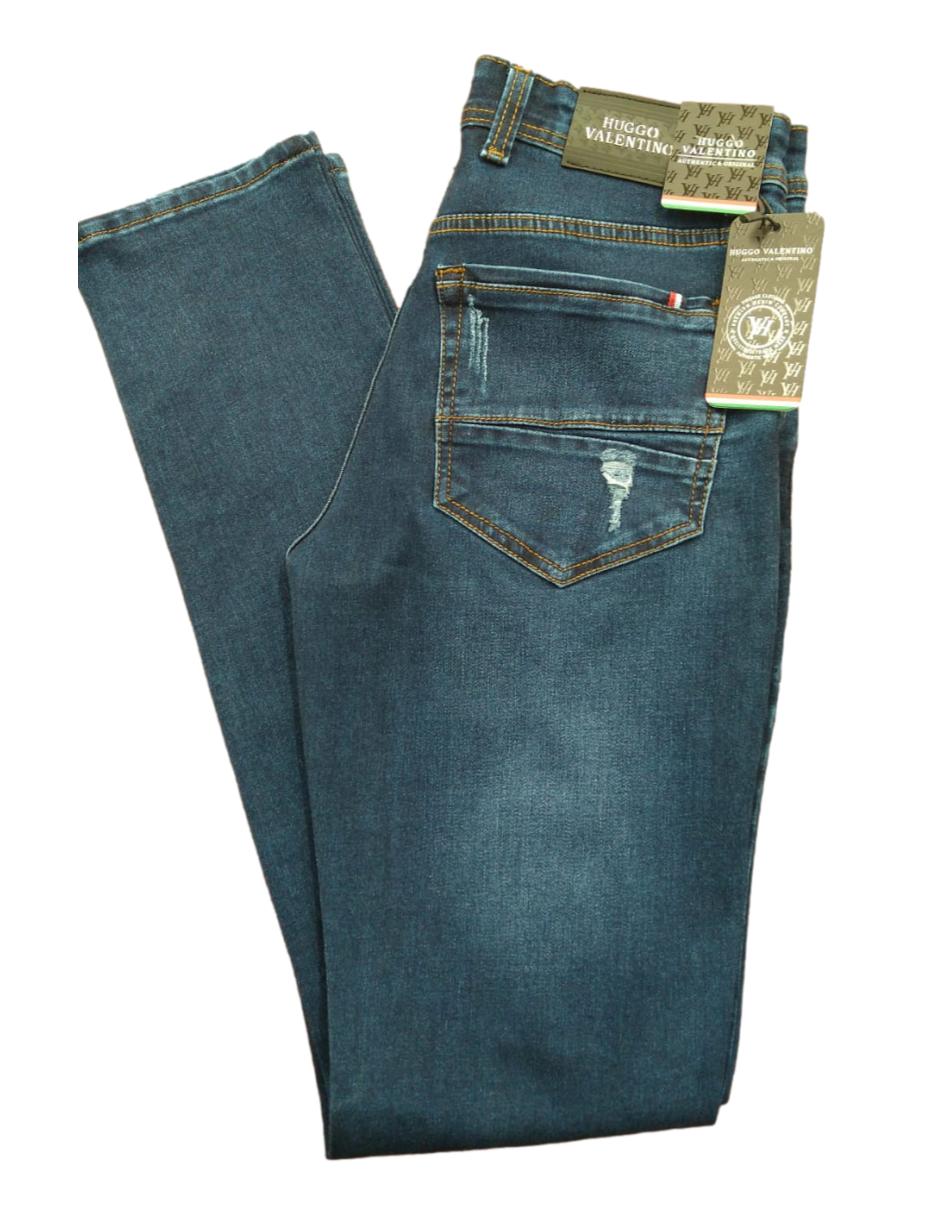 Pantalon Para Hombre Marca Huggo Valentino Corte 51 HVM 87 Azul