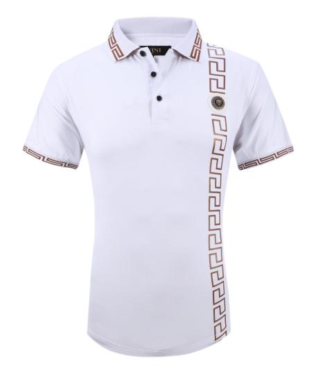 Playera Para Hombre Marca Pavini P-1906 White