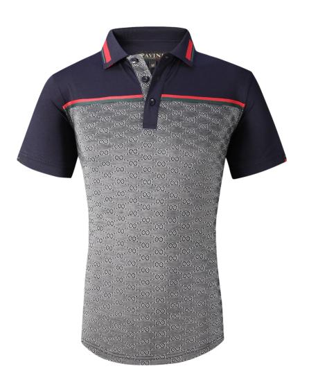 Playera Para Hombre Marca Pavini P-1916 Navy