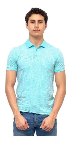 Playera Para Hombre Marca Pavini P1953 Lake Green