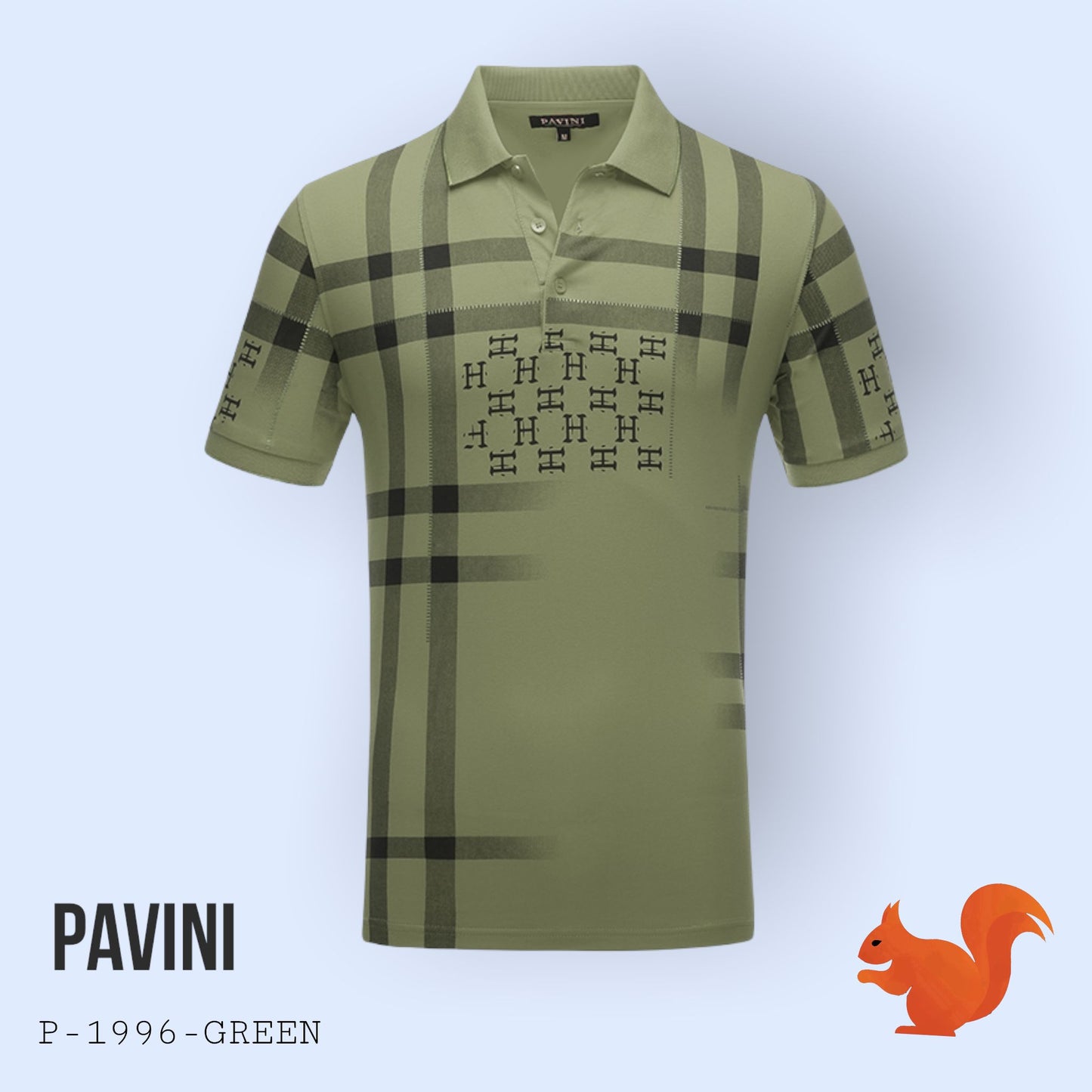 Playera Para Hombre Marca Pavini P-1996 Green