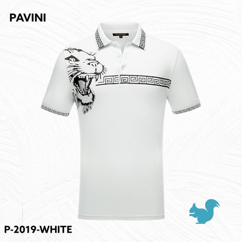 Playera Para Hombre Marca Pavini P-2019 White