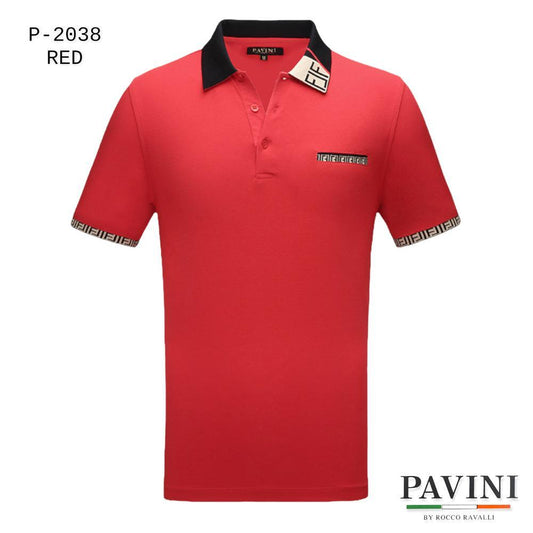 Playera Para Hombre Marca Pavini P-2038 Red