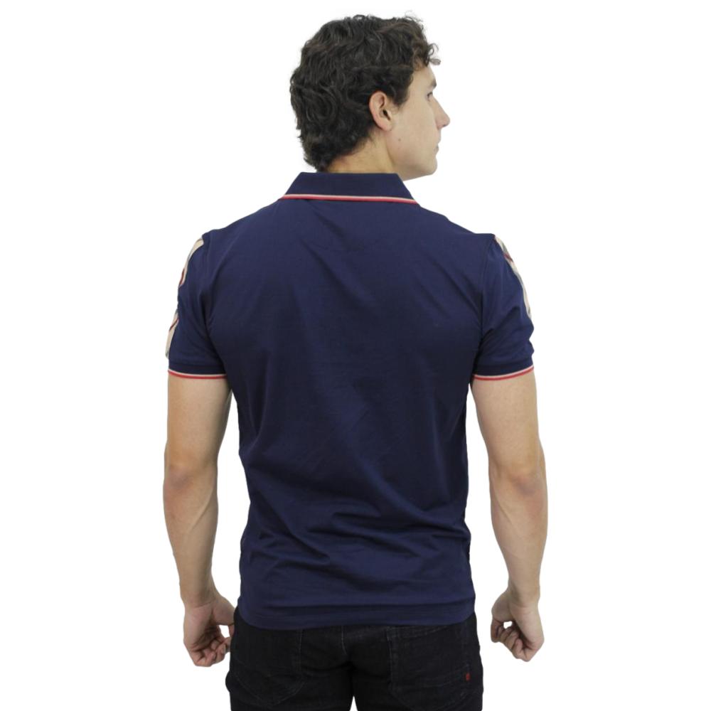 Playera polo discount azul marino hombre