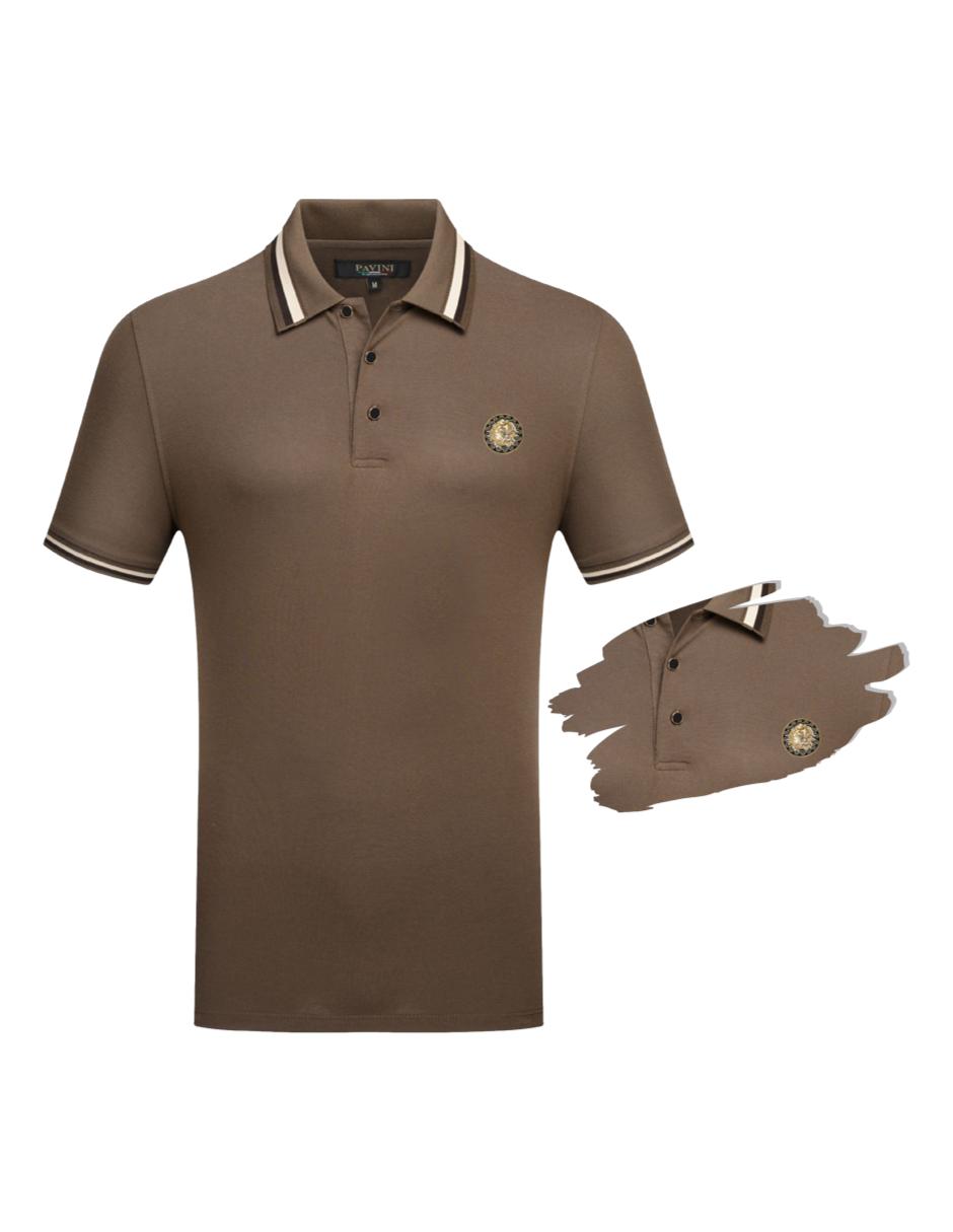 Playera Para Hombre marca Pavini P-2202 Brown