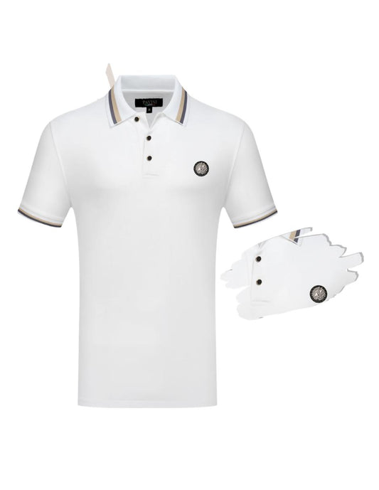 Playera Para Hombre Marca Pavini P-2202 White