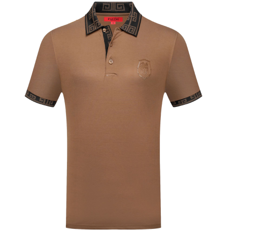 Playera para hombre marca pavini P-2206 Coffee