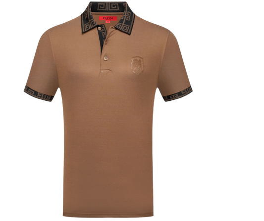 Playera para hombre marca pavini P-2206 Coffee