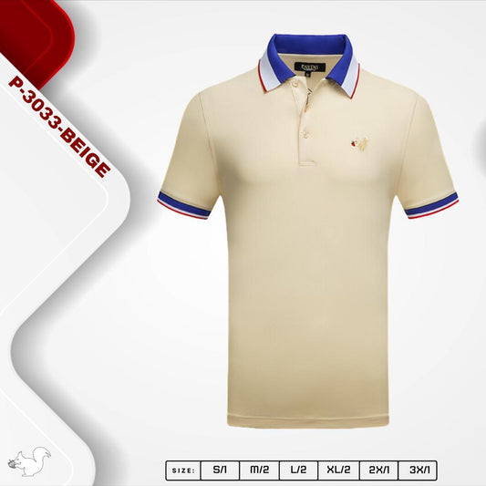 Playera Para Hombre Marca Pavini P-3033 Beige