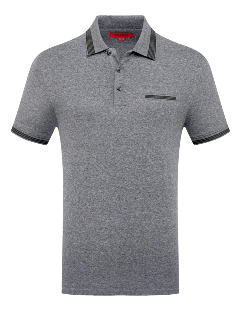 Playera Para Hombre Marca Pavini P-3041 Navy