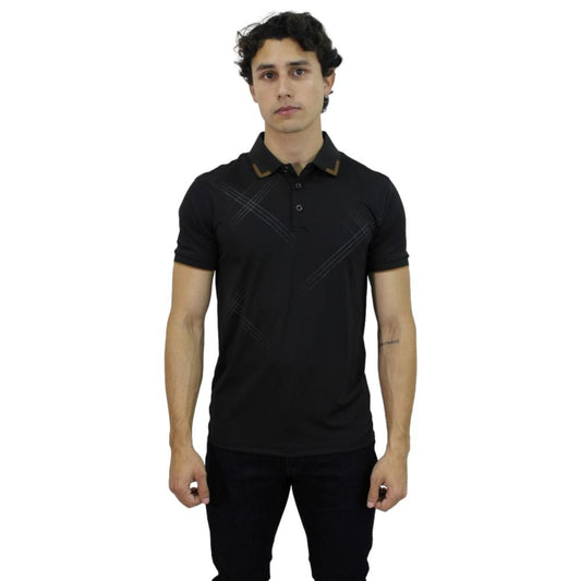 Playera para Hombre Marca PAVINI P-3045 BLACK