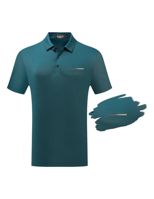 Playera Para Hombre Marca Pavini P-3061 Turq