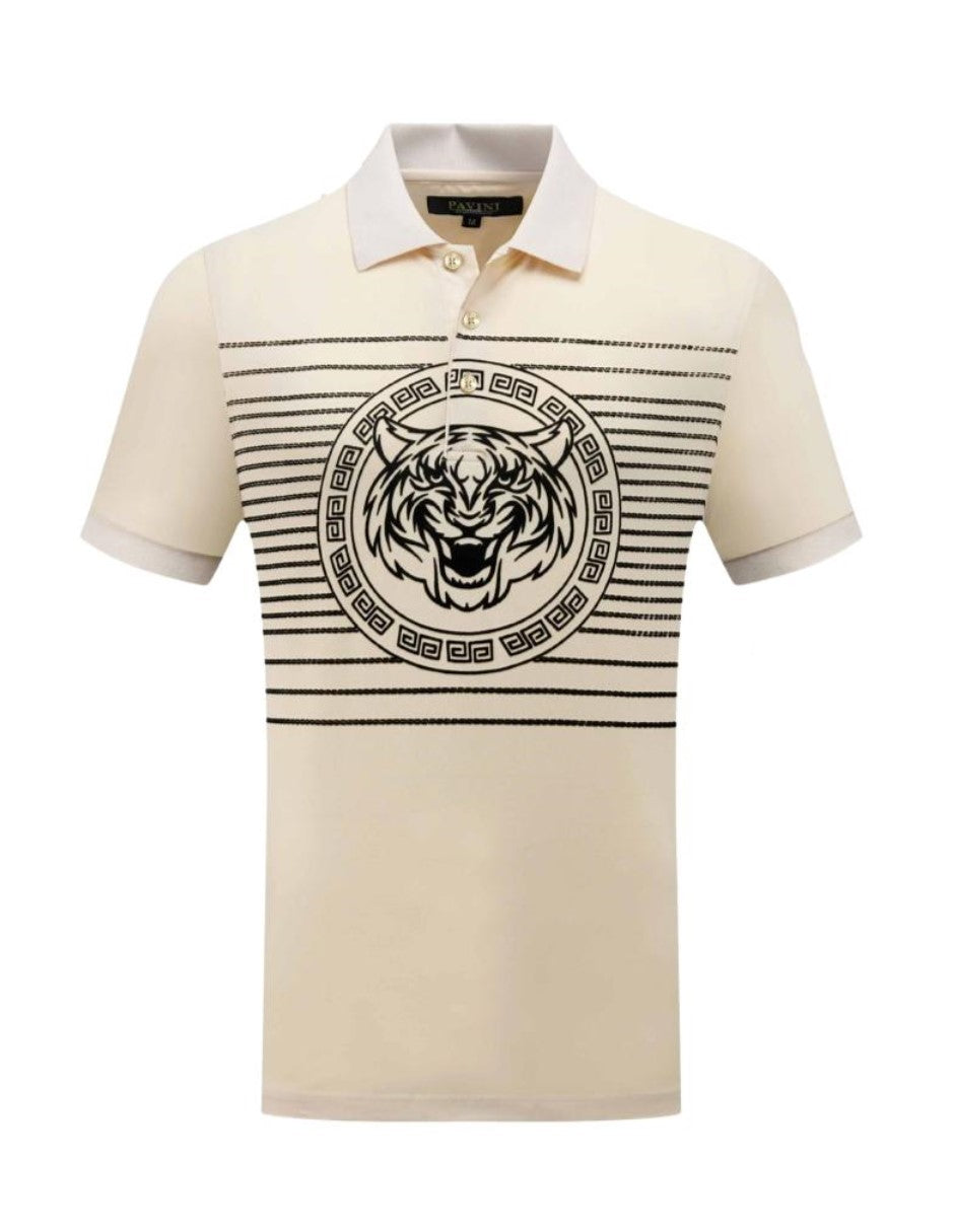 Playera Para Hombre Marca Pavini P-3064-BEIGE