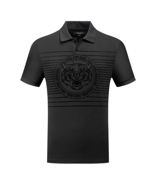 Playera Para Hombre Marca Pavini P-3064-BALCK