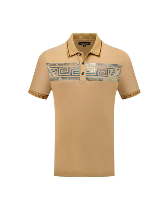 Playera Para Hombre Marca Pavini P-3071-KHAKI