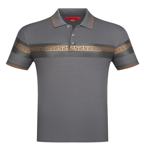 Playera para hombre marca pavini P-3072 Grey