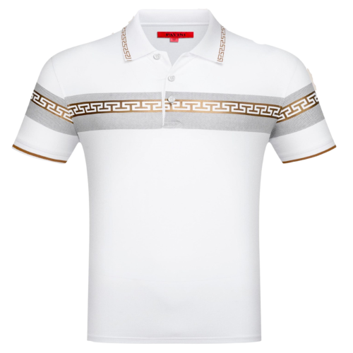 Playera para hombre marca pavini P-3072 White