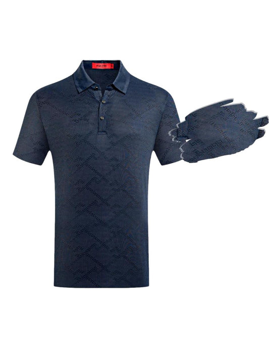 Playera Para Hombre Marca Pavini P-3075-NAVY